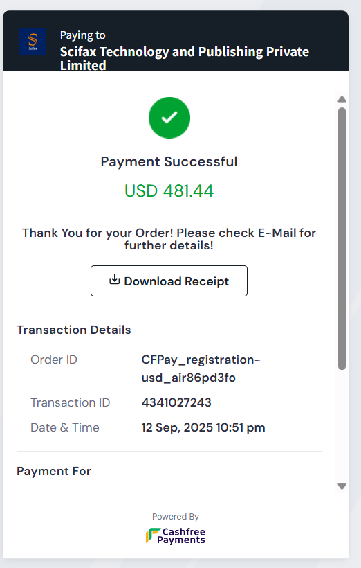 Payment Receipt
